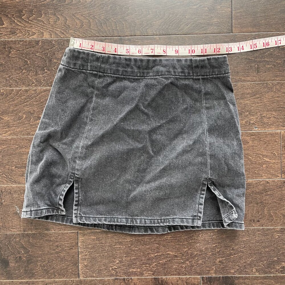 Urban Outfitters Black Denim Miniskirt